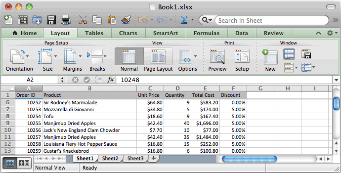 Microsoft excel page break preview